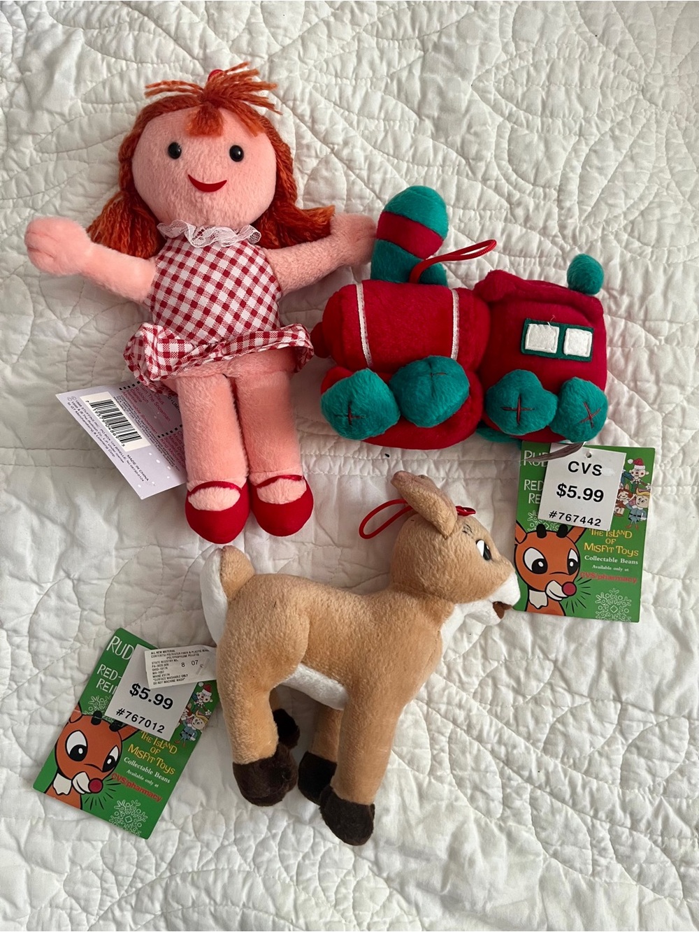 NWT Vintage CVS Island of Misfit Toys Rudolf Collection of 3 From 1998